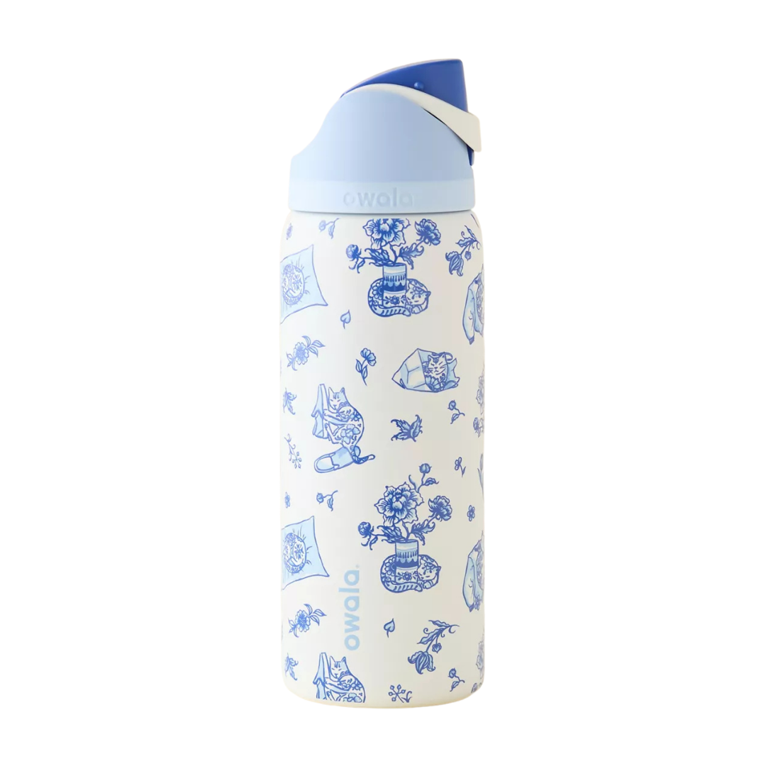 Owala FreeSip 32 oz - 32 oz / Delft Cat